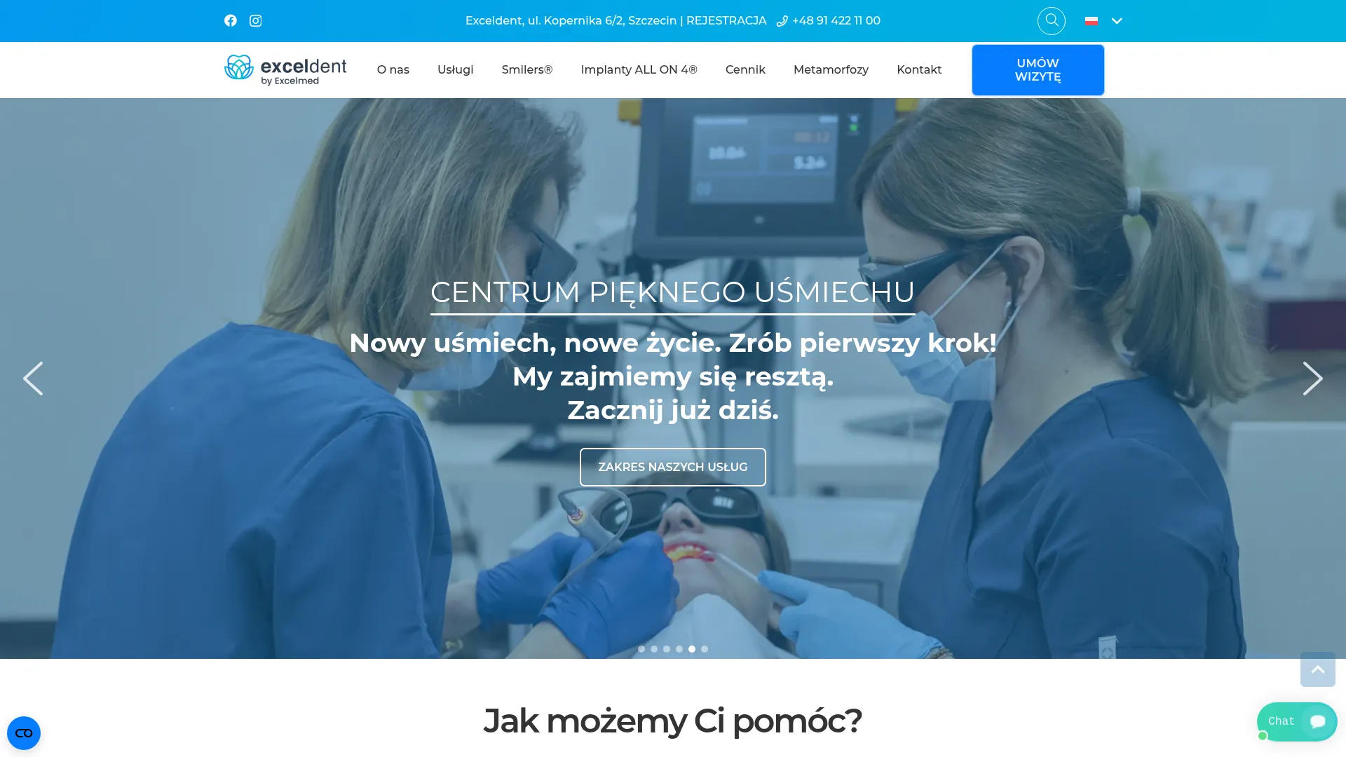 Business website screenshot