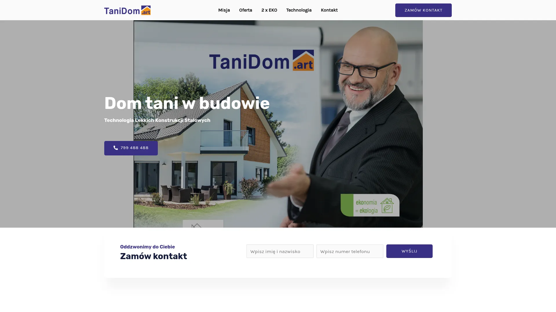 Business website screenshot