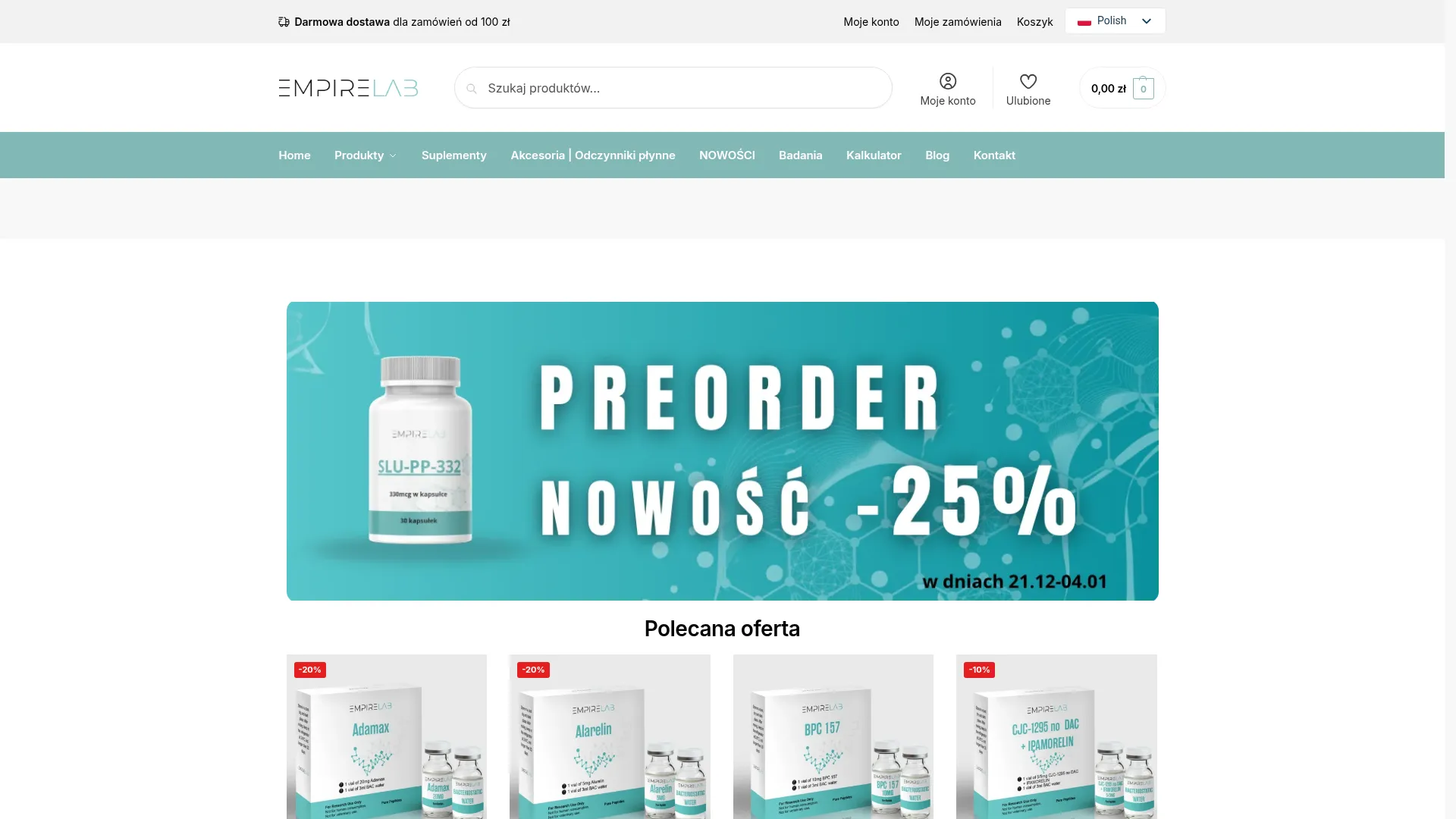 Business website screenshot