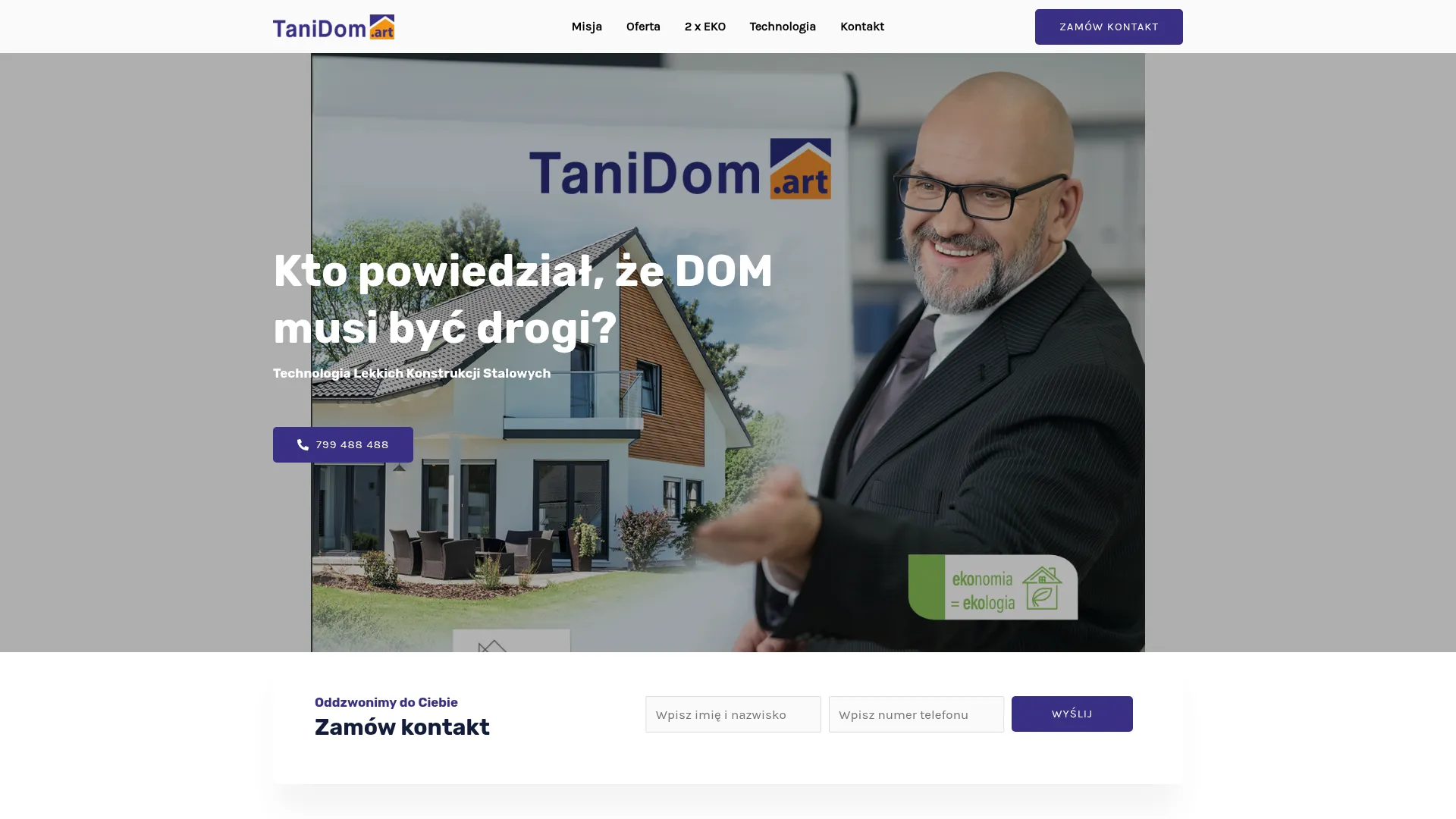 Business website screenshot