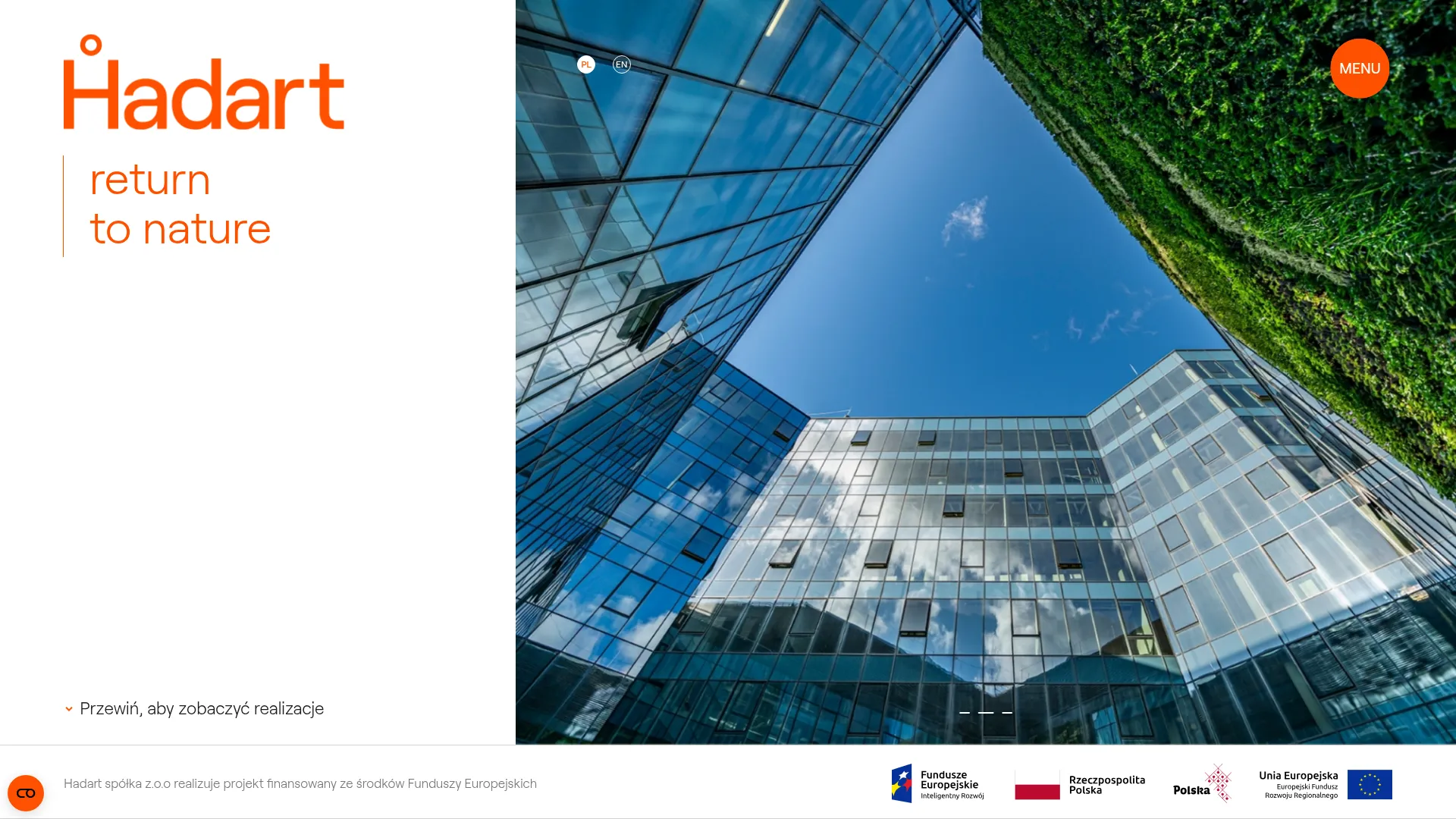 Business website screenshot