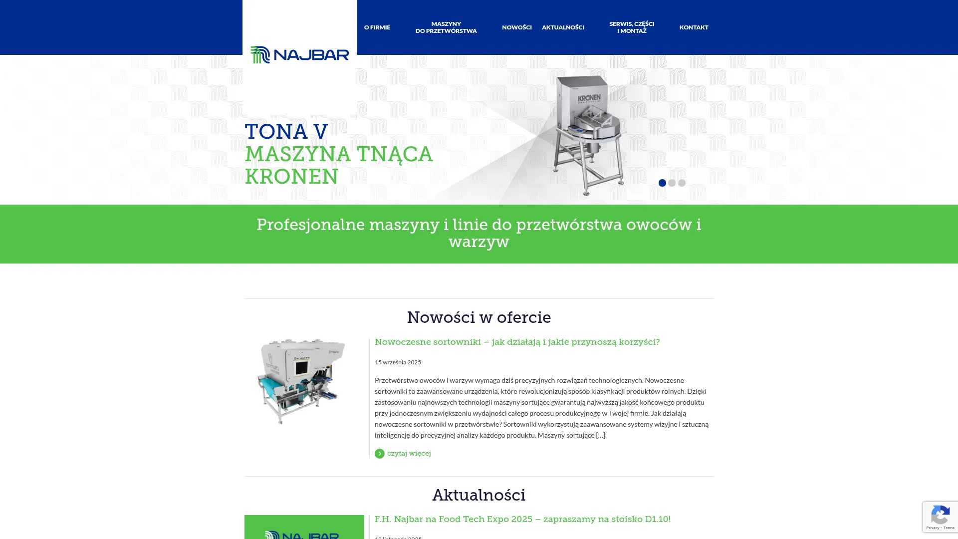 Business website screenshot