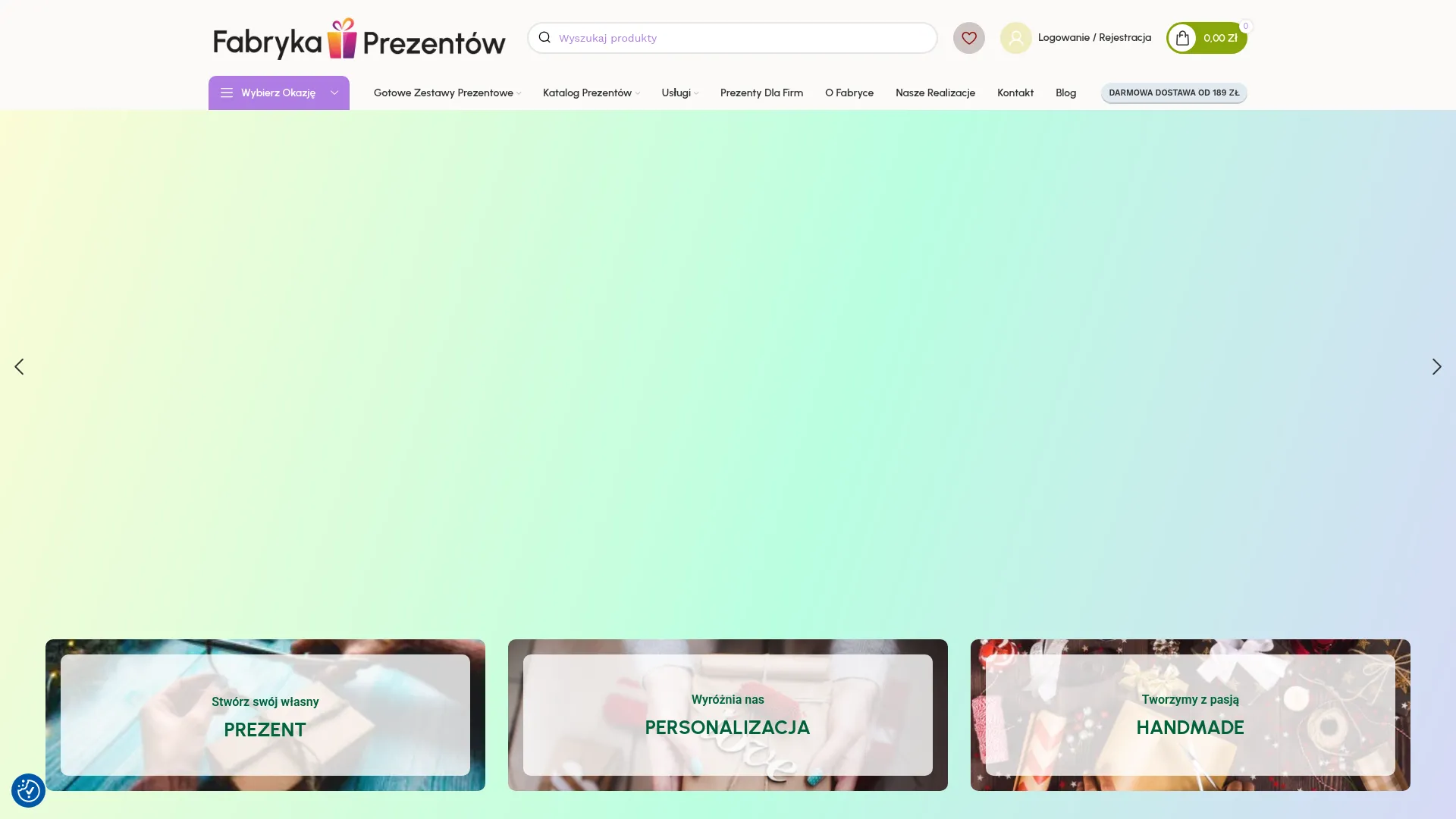 Business website screenshot